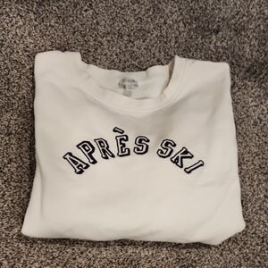 Après Ski White Sweatshirt